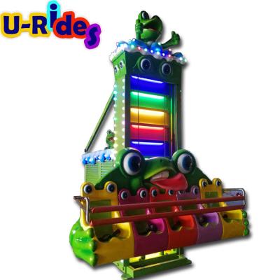 China 2019 Newest Metal and Firberglass 6 Seats Kids Hungry Frog Jumping Ride Kids Fun Rides For Park for sale