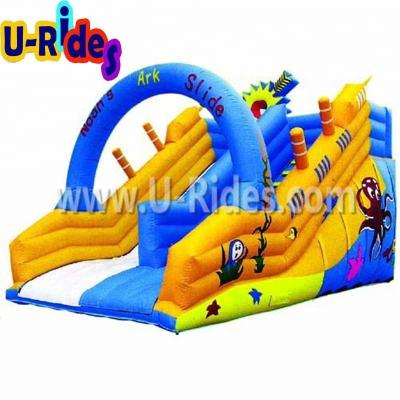 China PVC Noah Ark Stair Slide Inflatable Slide Inflatable Boat Dry Water Slide For Inflatable Pool for sale