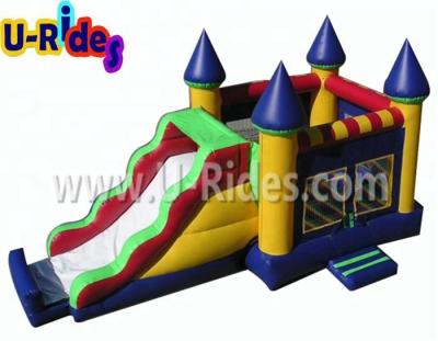 China PVC Inflatable Jumping Castle With Inflatable Combo Slide Inflaatble Slide For Kids for sale