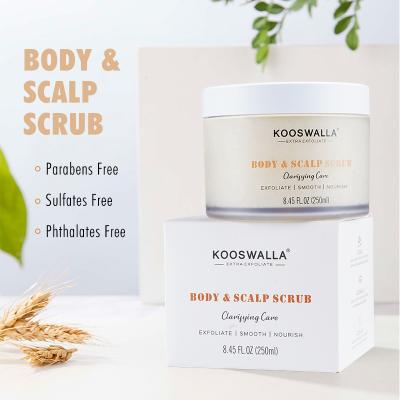 China Refreshing private label can body and scalp use kooswalla moisturizing deep cleansing shampoo scrub for sale