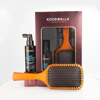 China Fashionable Appearance Kooswalla Professional Wooden Hair Brush Hair Growth Spray With Hair Play Brush for sale