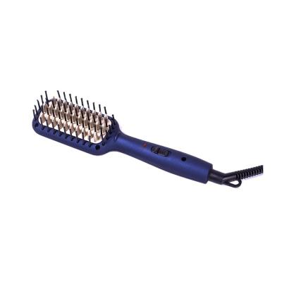 China 2017 Commercial New Mini Travel Hair Straightener Brush Electric Portable Ceramic Flat Iron Brush Hair Comb for sale