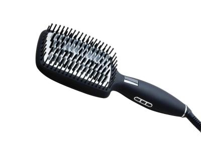 China High Quality Ionic Function Logo Custom Hair Straightening Comb With 360 Swivel Rope for sale