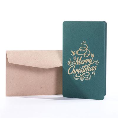 China China Eco Friendly Luxury Christmas Greeting Cards With Envelope for sale