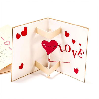 China Europe competitive price valentine's day gift idea paper crafts like pop card for sale