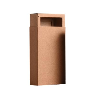 China Recyclable Factory Directly Supply Kraft Paper Packaging Gift Paper Box Slide Open Box for sale