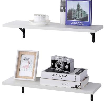 China Metal 2 Adjustable Decorative Industrial Wood Set Living Room (Height) Wall Mount Floating Shelf For Storage for sale