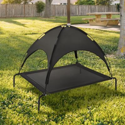 China Travel Pet Supplies Elevated Chill Proof Chew With Outdoor Canopy Dog Bed Tent for sale