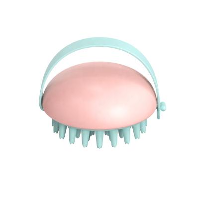 China Silicone Scalp Massage Comb Shampoo Grooming Scrubber Waterproof Handheld Soft Dog Shower Hair Cleaning Brush for sale