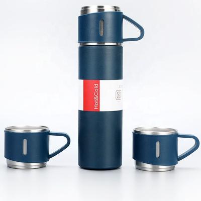 China 500ml Double-layer Thermos Mug Stainless Steel Vacuum Flasks Coffee Tumbler PORTABLE Water Bottle Gift Set for sale