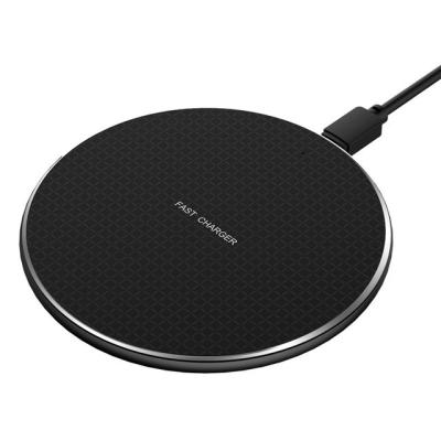 China Wholesale New Design Fast Charging 10W QI Universal Metal Alloy Around Fast Charger Mobile Phone Wireless Charger for sale