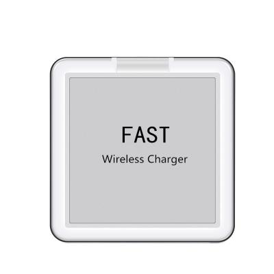 China Fast Charging Best Qi Wireless Charger For Phone And Android Phones Custom Brand Logo LED Light Fast Charging Radio for sale