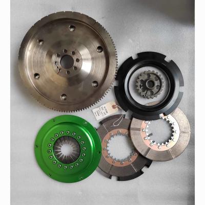 China High Performance Twin Plate 4140 Steel Modified Clutch kits fit 200mm Nissan Z33 24T for sale