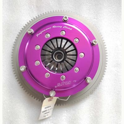 China Honda B Series Twin Disc Performance Clutch 1.6 2.0 Magenta 185mm Friction Plate for sale