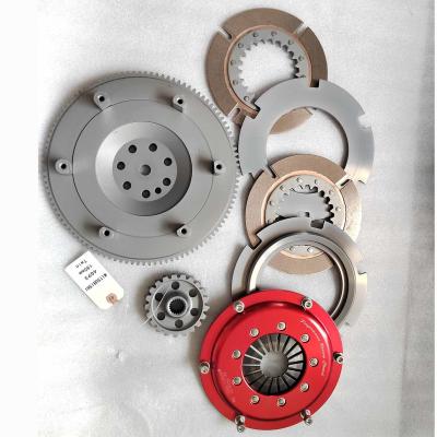 China 7.25'' 4140 Steel Twin Plate Racing Clutch Kits Fit Mitsubishi Lancer 1.8 CE 4G93 1996-03 Replacement for sale