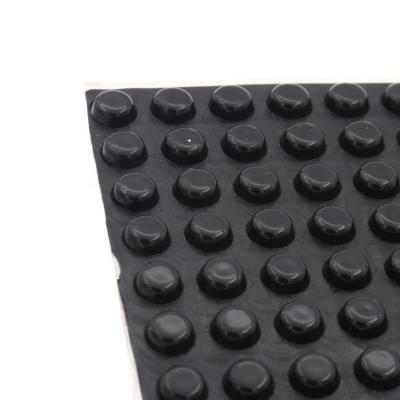 China Self Adhesive For Furniture Protector Square Round Strong Black Adhesive Grip Backed Rubber Bumper Feet Pad for sale