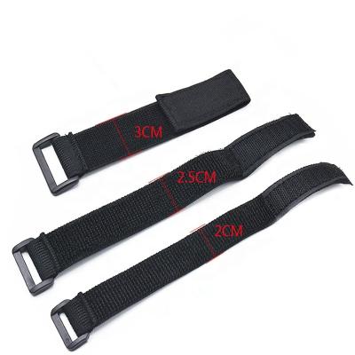 China Manual Packing Purpouse 20mm Multi 16mm Flexible Elastic Hook And Loop Band Fastenering Strap for sale