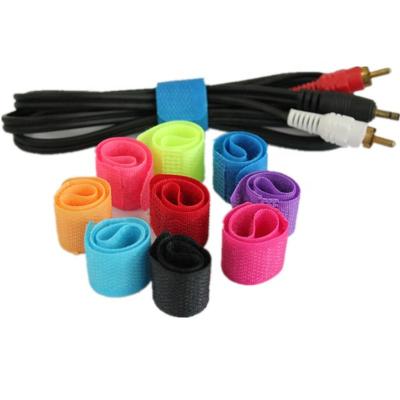 China Containment Cables Cute Colorful Logo Tension Bungle Cable Tie Grab Belt Multi Purpose Printed Hook Loop Wire Strap for sale