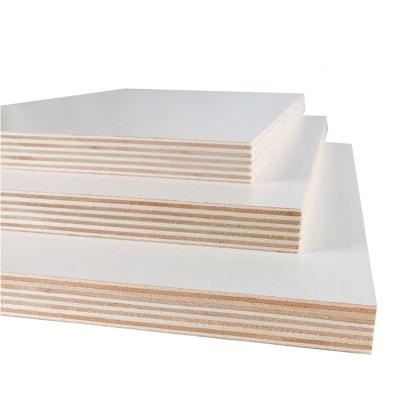 China Industrial Eco 18 Mm Both Sides Waterproof Melamine Paper Outdoor Plywood Furniture Board for sale