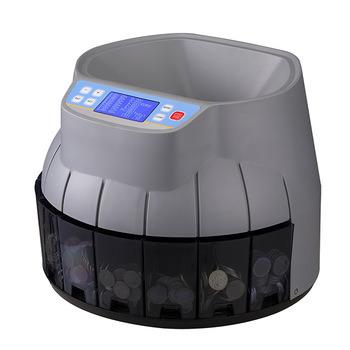 China Coin Sorter for Counting Coins Bank EC9008 Gray Color Automatic Sorter Currency Coins Desktop Desktop for sale