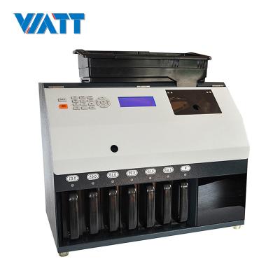 China High Quality WT-70 6+1 Different Denominations Coin Sorter Coin Sorter 1500 Coins for sale