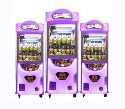 China Metel Toy Claw Crane Crazy Toy 3 Gift Catcher Crane Claw Machine Arcade Game for sale