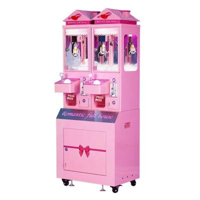 China Metal /tempering glass coin operated doll selling Arcade Games Mini Catch Toy Crane Machine For Sale for sale