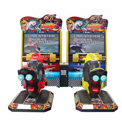 China Racing Game Motorcycle Simulator Racing Ride On Dual Motor Arcade Racing Video Game Machine for sale