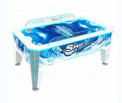 China New Design Metal Curve Area Air Hockey Table Coin Operated Arcade Games Machines Indoor Sport 2 Player Hockey Table Game for sale