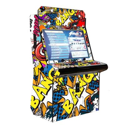 China Metal+acrylic+plastic Rocker Moonlight Rivalry Arcade Fighting Machine Large Nostalgic Double Coin Desktop Home King of Fighters Treasure Box for sale