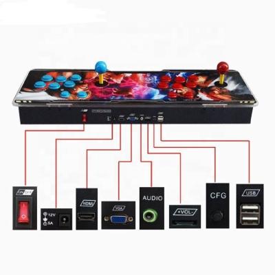 China Hot Selling Street Fighter Arcade Console WOODEN+ACRYLIC Single Version Pandora Box Arcade Stick Video Game Machine for sale