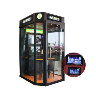 China Indoor Tempered Glass+Hardware Sing King Game Machine Coin Powered Jukebox Karaoke System Machine Mini Ktv /Karaoke Electronic Jukebox For Sale for sale