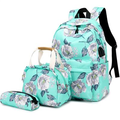 China Waterproof 2022 Popular Set 3pcs Children School Bags Primary Student Girls Backpack School Bag for sale