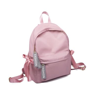 China Waterproof Fashion Back To School Girl's Backpack With Lovely Bowknot Pink Color Rucksack Bags For Girls Backpack for sale