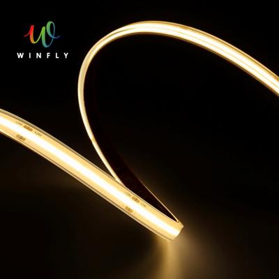 China Desktop COB Strip CRI>90 8MM Hot Flexible PCB 180degree Beam Angle COB LED Strip for sale