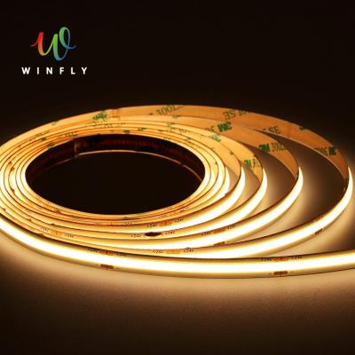 China Low Voltage Indoor And Outdoor Flexible Led Strip 12V 24V Waterproof COB Led Strip 210 Lamp Beads Low Power Consumption High Brightness Led Light for sale