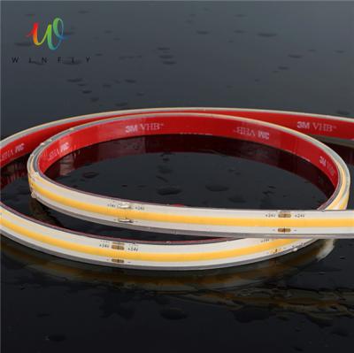 China Low Voltage Indoor And Outdoor Flexible Led Strip 12V 24V Waterproof COB Led Strip 210 Lamp Beads Low Power Consumption High Brightness Led Light for sale