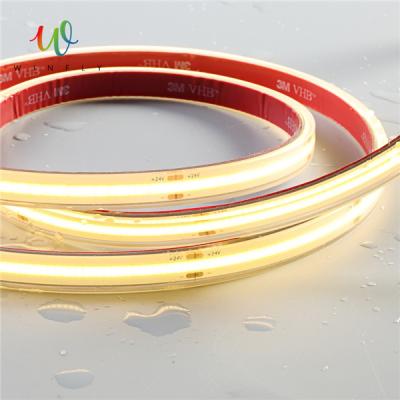 China Theme Park Color Consistency Chip 504 Chips/m COB Led Strip 8mm PCB Width 10W/M Flexible COB/FOB LED Strip for sale