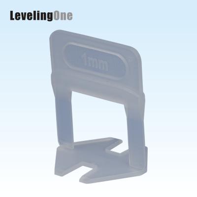 China 1.0 Mm Modern Clip Tile Leveling System Plastic Clip Floor Tile Leveling Spacers for sale