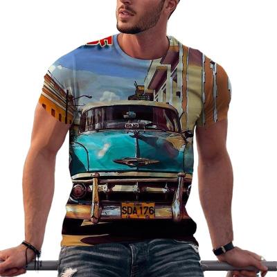 China Other Men's Fashion Printed Custom Casual T Shirt Fashion 3D Print T-shirt for sale