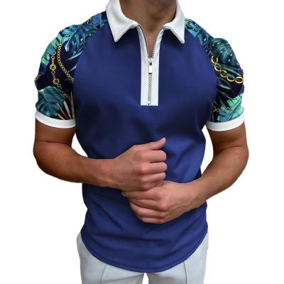 China 2023 other men's Personalized Polo fashion printed short sleeved polo men's tops for sale