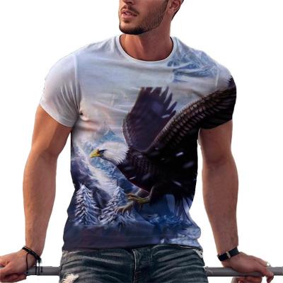 China Other Men's Fashion 3D Printed T-shirt Around The Neck Short Sleeve T-shirt Fashion Custom T-shirt for sale