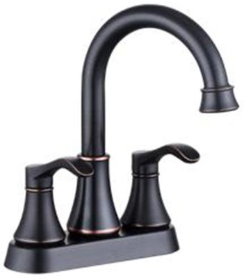 China Metered Split Faucets 3 Hole Black Bathtub Faucet Faucet Bathroom for sale