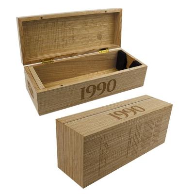 China Handmade Custom Luxury Wooden Packaging Gift Boxes Brand Premium Wine Liquor Bottle Box for sale