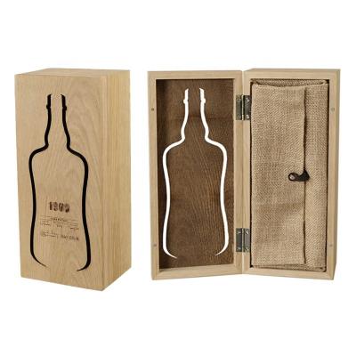 China Unique Design Handmade Packaging Box Premium Laser Cutting Eco Friendly Natural Solid Logo Wooden Wine Boxes for sale