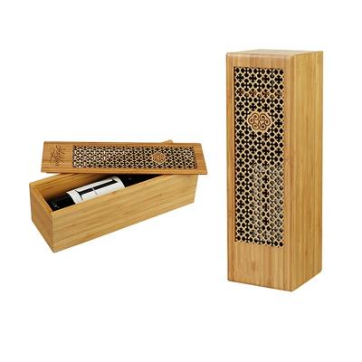 China Low Moq Handmade High End Gift Bamboo Packaging Wine Box For Sigle Bottle With Sliding Lid for sale