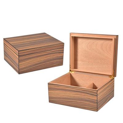 China Handmade Hot Sale Wood Craft Lacquer Paint Matt Finish High Quality Wooden Cigar Boxes Humidor for sale