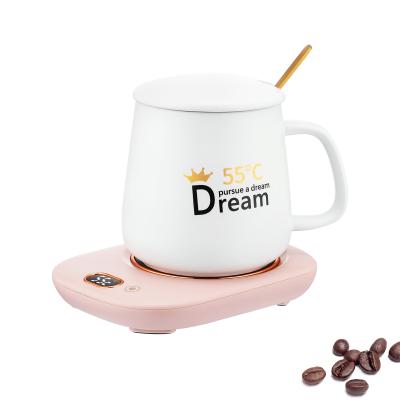 China WITH LID 16 oz Temperature Control Cup Passionate Travel Cup Electric Heating Smart Mug for sale