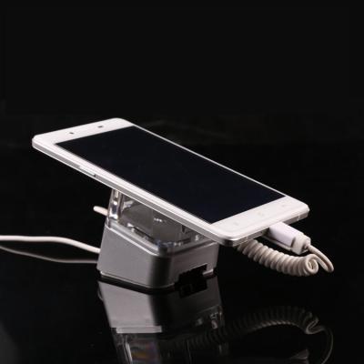 China COMER Mobile phone shop security holder with alarm tabletop display charging stand for sale