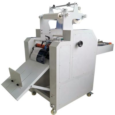 China 400mm Hydraulic Laminating Machine With Pneumatic Cutting Systems Roll Laminator A3 for sale